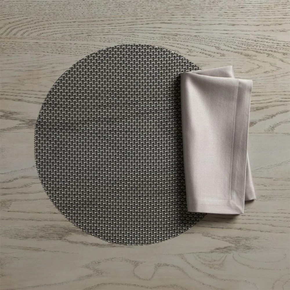Chilewich ® Knitty Black Easy-Clean Vinyl Placemat