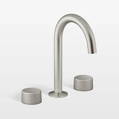 Kohler ® Components ® Nickel Widespread Bathroom Sink Faucet and Handles<br />