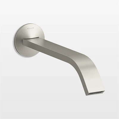 Kohler ® Components ® Nickel Wall-Mounted Bathroom Sink Faucet and Handles<br />