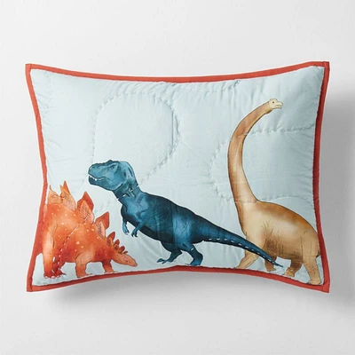 Koro Organic Cotton Dinosaur Kids Pillow Sham