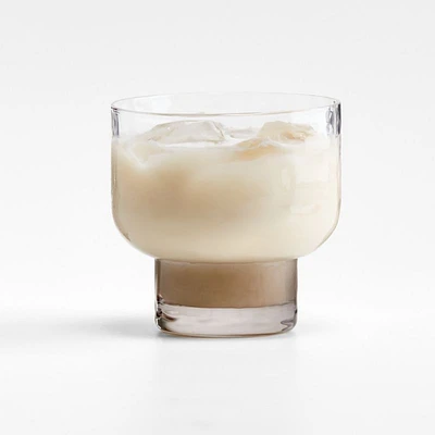 Kuruwa 12-Oz. Clear and Grey Hammered Glass Double Old-Fashioned Glass by Eric Adjepong