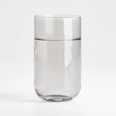 Kuruwa 16-Oz. Grey Hammered Glass Tumbler by Eric Adjepong