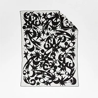 Star Dance 70"x55" Recycled Cashmere Throw Blanket by Lucia Eames™