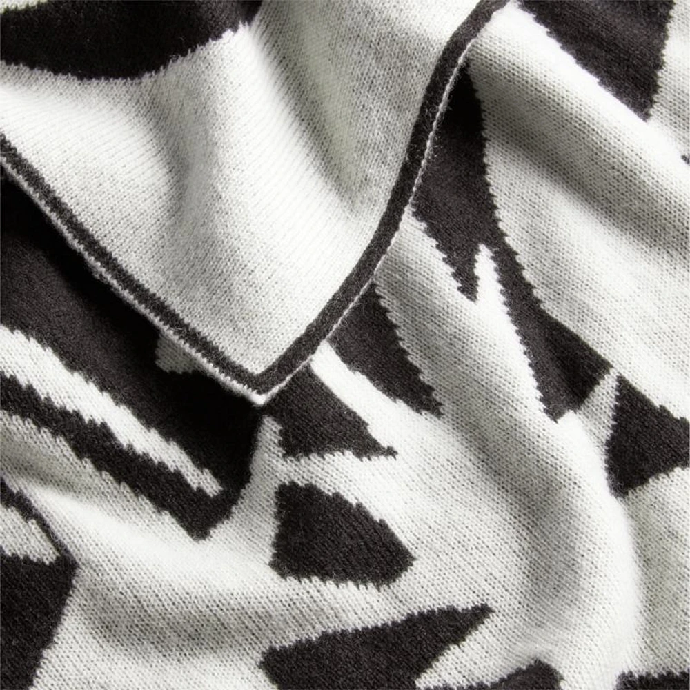 Star Dance 70"x55" Recycled Cashmere Throw Blanket by Lucia Eames™
