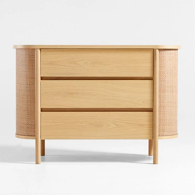 Canyon Natural Wood Narrow 3-Drawer Kids Dresser by Leanne Ford