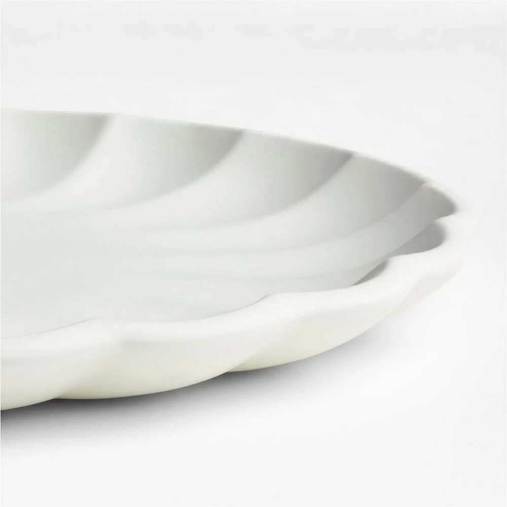 Daisy 13" Cream Stoneware Platter by Leanne Ford