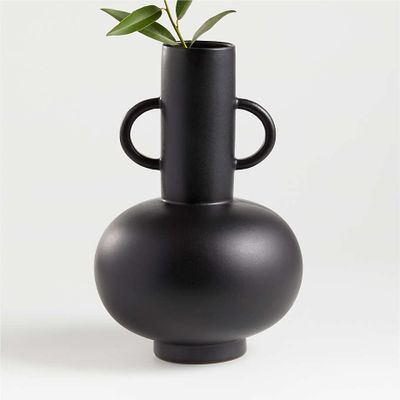 Merriman Black Vase by Leanne Ford