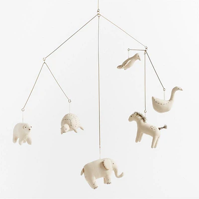 Zoo Animal Baby Nursery Mobile by Leanne Ford