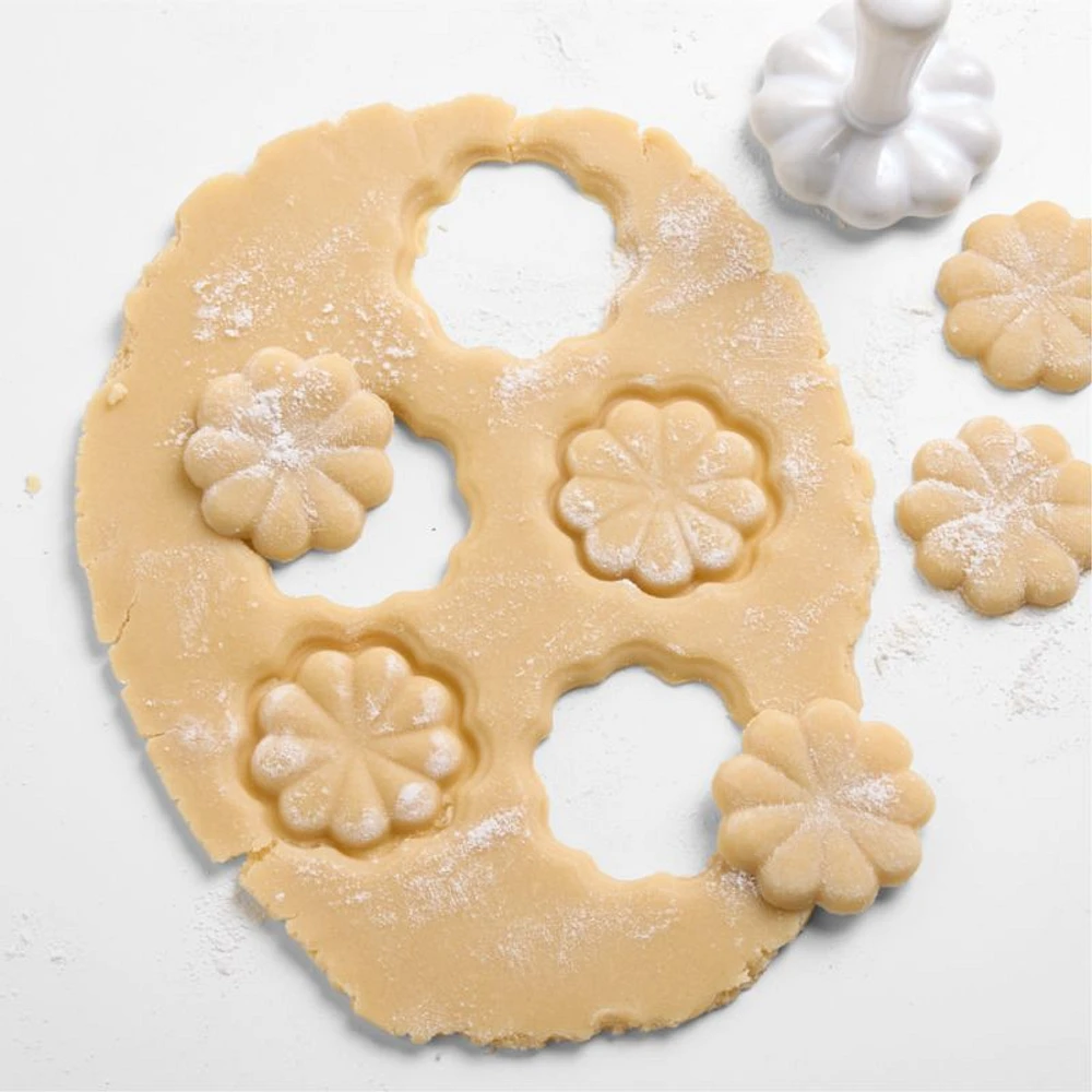 Ceramic Scalloped Cookie Stamp by Laura Kim