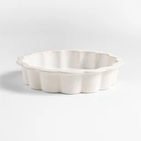 Ceramic Scalloped Pie Dish by Laura Kim