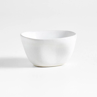 Petals White Stoneware Mini Bowl by Laura Kim