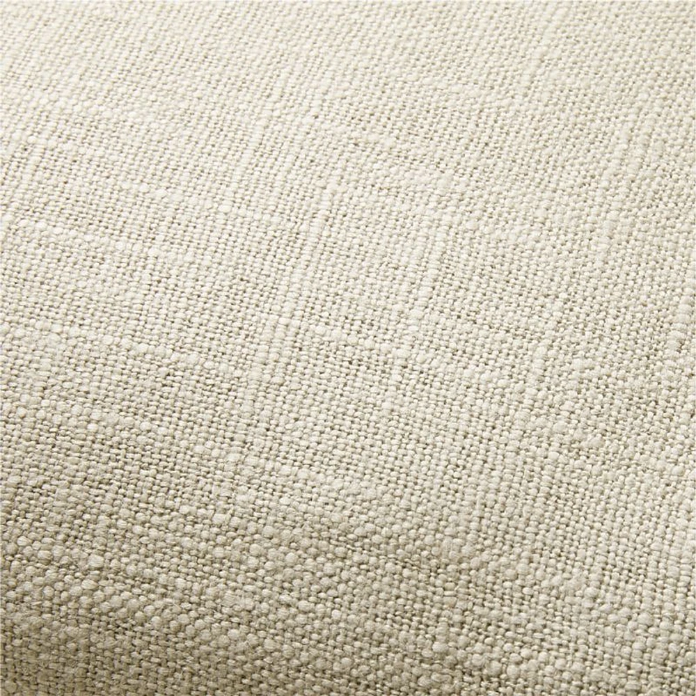 Slub Linen 23x23 Pumila Taupe Throw Pillow Cover by Laura Kim