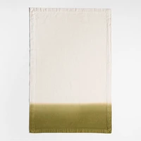 Dipped in Spinach and Striped Organic Cotton Kitchen Towels, Set of 2 by Laura Kim