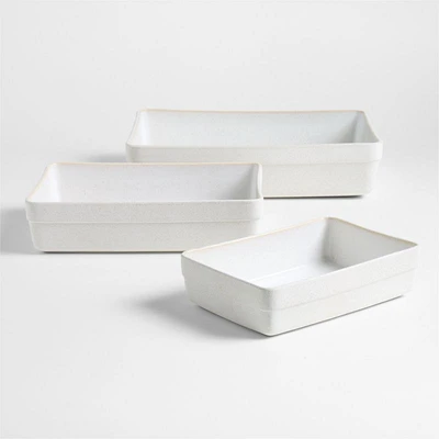 Terre Ceramic Bakers, Set of 3 by Laura Kim