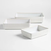Terre Ceramic Bakers, Set of 3 by Laura Kim