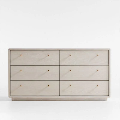 Lafayette Whitewashed Wood -Drawer Dresser