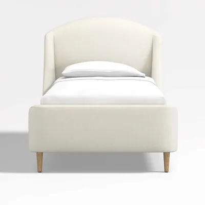 Lafayette Ivory Upholstered Twin Bed