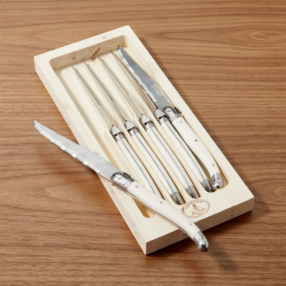 Laguiole ® Ivory Steak Knives, Set of 6