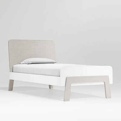 Lamont Wood Kids Twin Bed with Headboard Storage