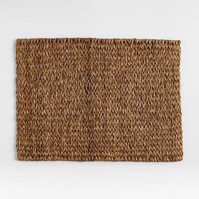 Lanai Rectangular Dark Natural Woven Placemat