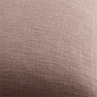 Organic Laundered Linen 20x20 Moody Mauve Throw Pillow with Down-Alternative Insert