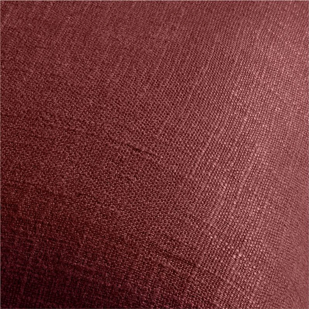 Chestnut Red 20x20 Organic Laundered Linen Throw Pillow Cover
