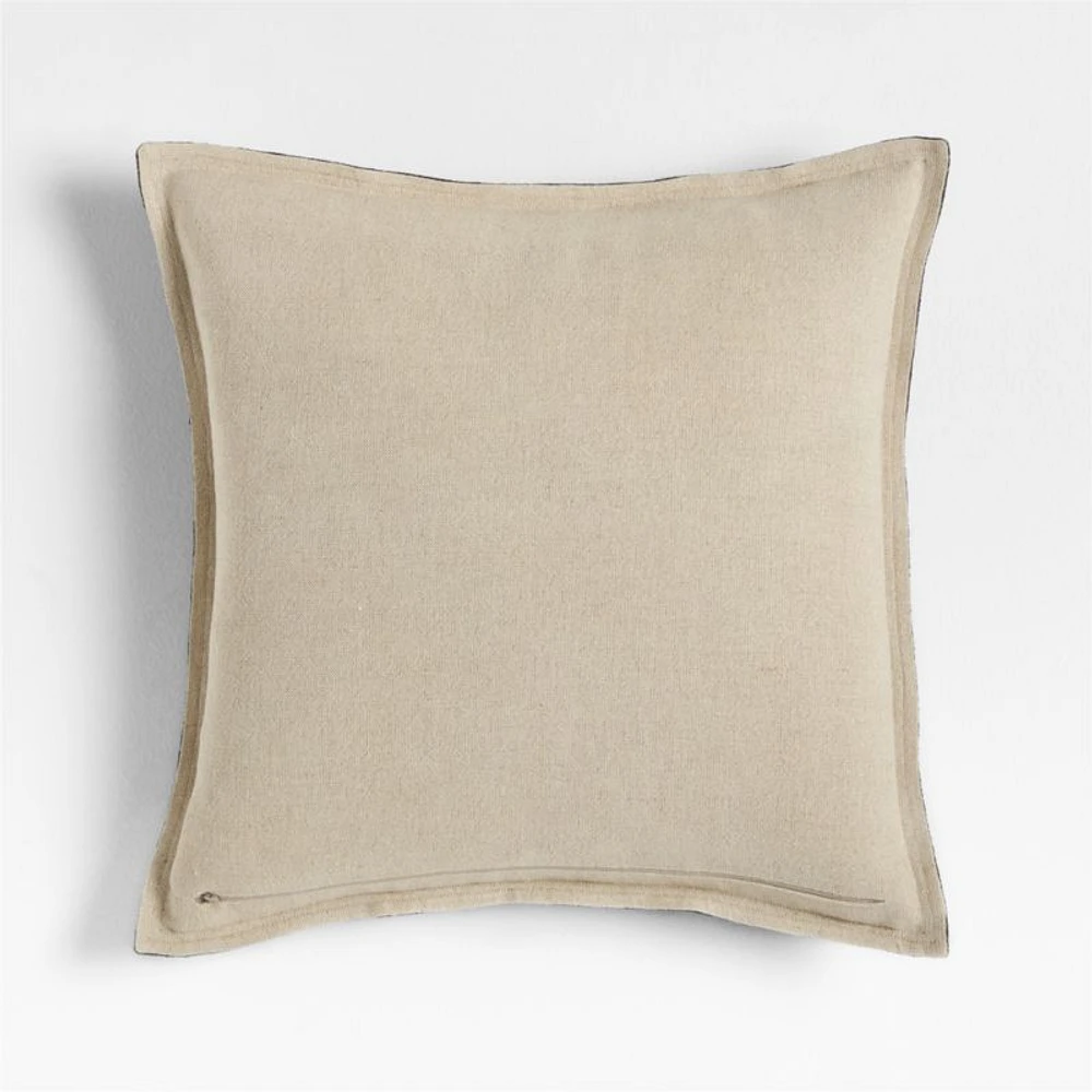 Ficus Green 20x20 Organic Laundered Linen Throw Pillow Cover