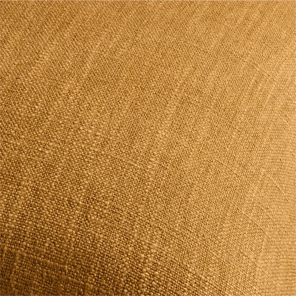Moroccan Ocher 20x20 Organic Laundered Linen Throw Pillow Cover