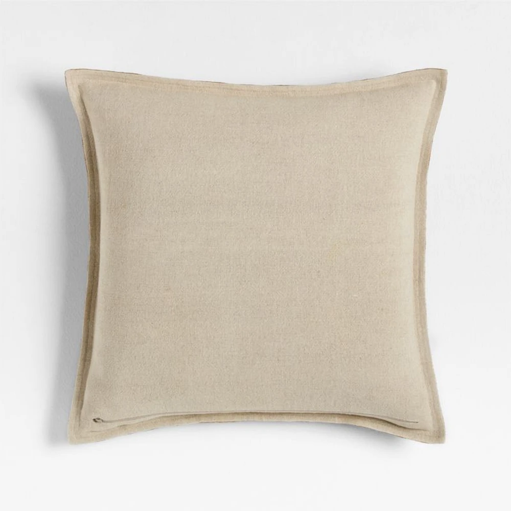 Moroccan Ocher 20x20 Organic Laundered Linen Throw Pillow Cover