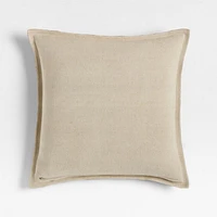 Moroccan Ocher 20x20 Organic Laundered Linen Throw Pillow Cover
