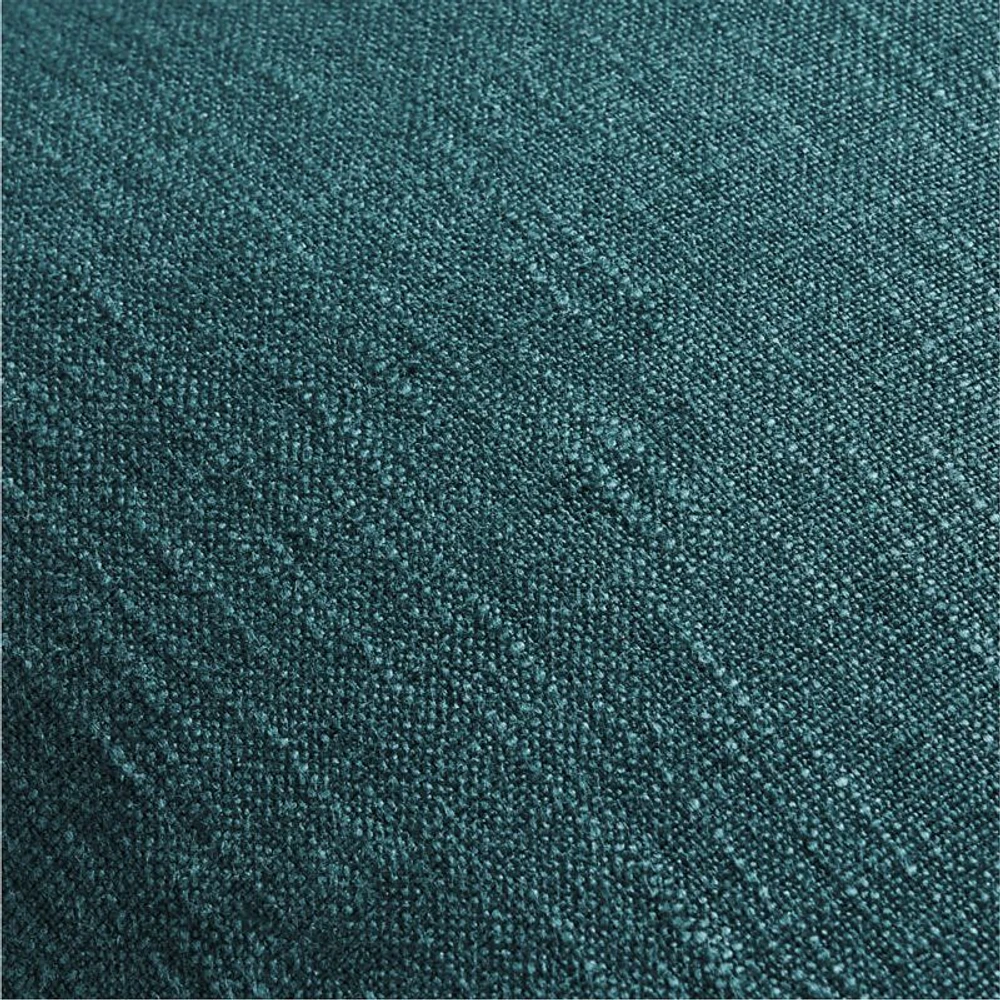 Sea Green Organic Laundered Linen 20''x20" Throw Pillow with Feather Insert