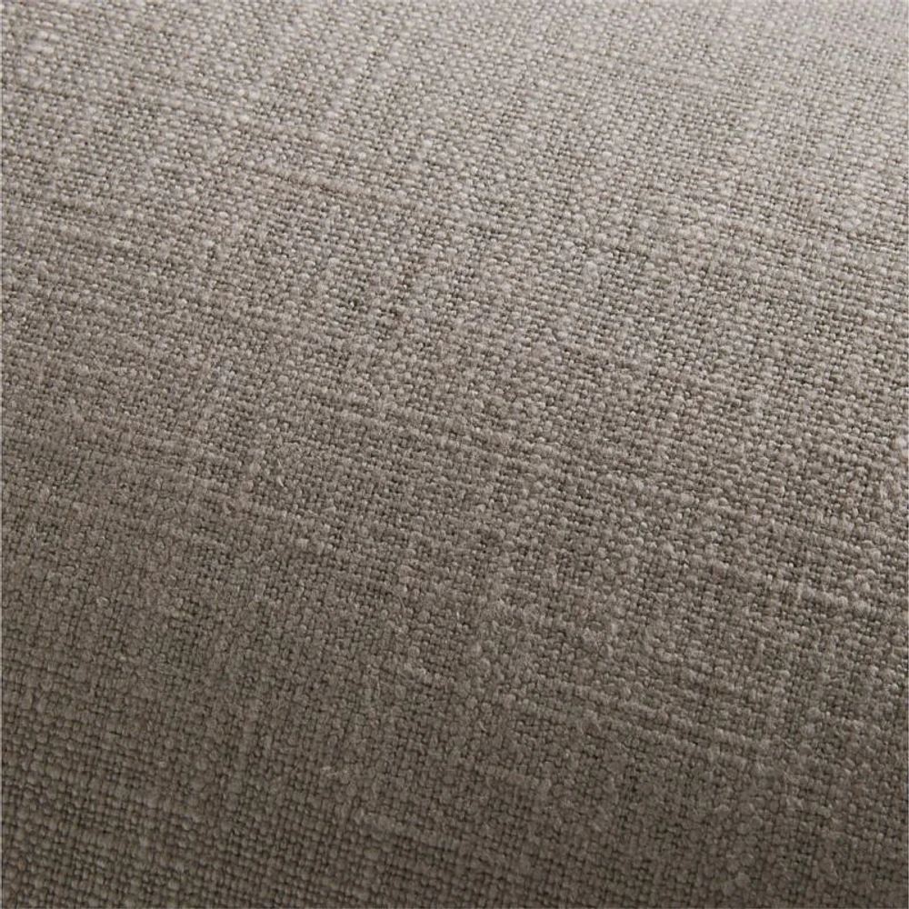 Dark Grey 36"x16" Laundered Linen Throw Pillow Cover