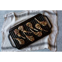 Lodge ® Chef Collection Seasoned Cast Iron Double Burner Reversible Grill/Griddle