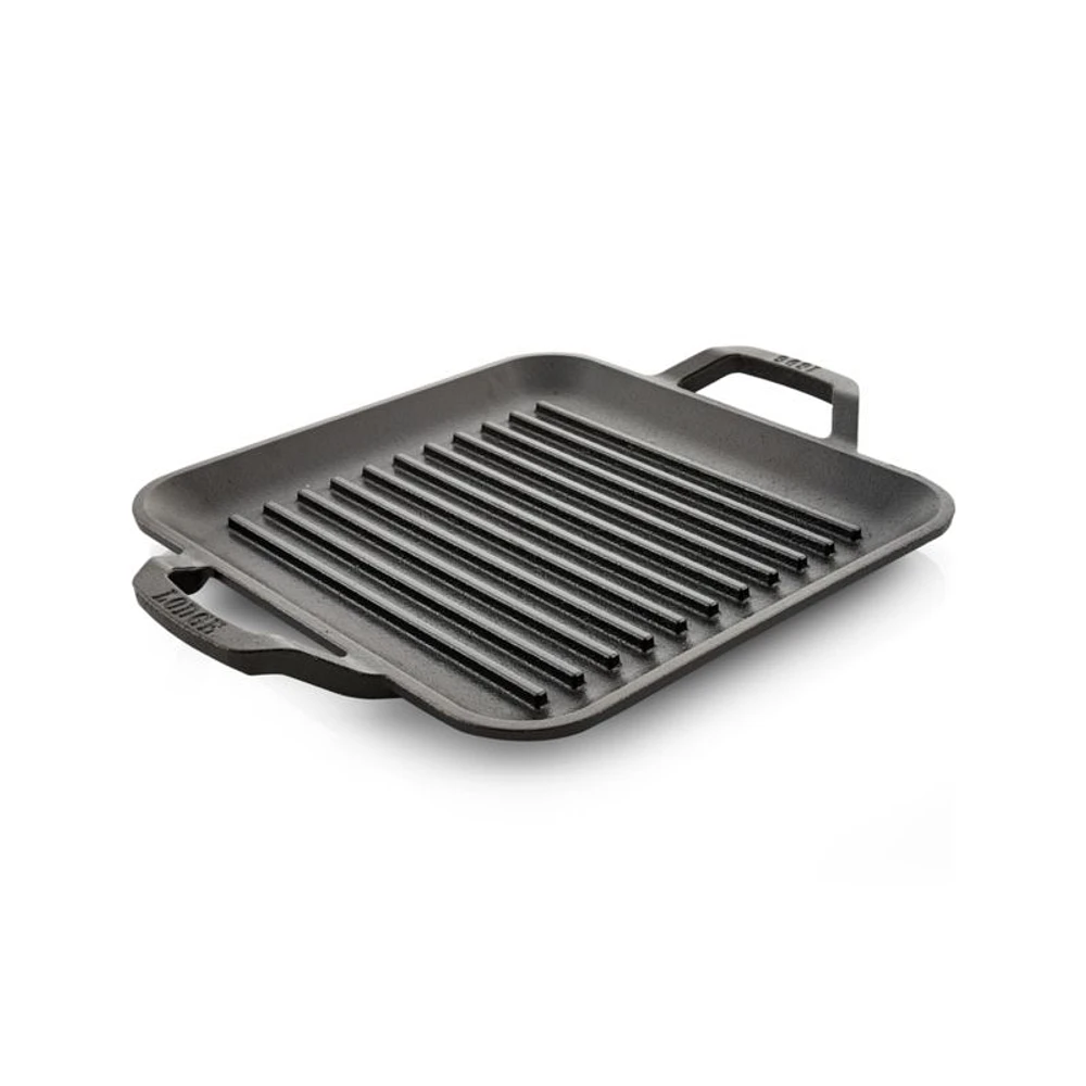 Lodge Chef Collection 11" Seasoned Cast Iron Square Grill Pan