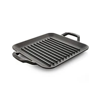 Lodge Chef Collection 11" Seasoned Cast Iron Square Grill Pan