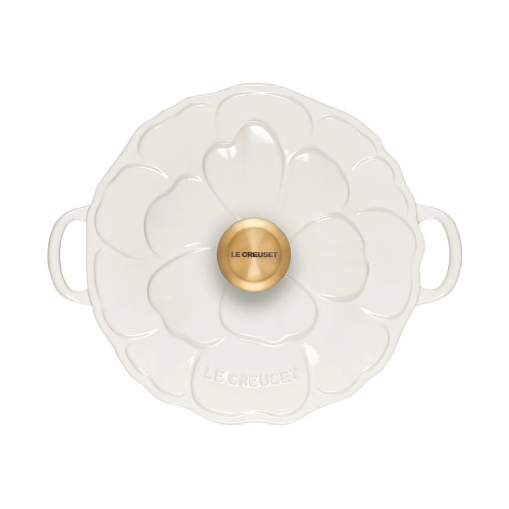 Le Creuset 2.25-Qt.Petal  White Enameled Cast Iron Braiser