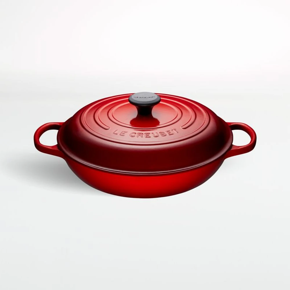 Le Creuset ® Signature 3.5L/3.7-Qt. Cerise Red Braiser