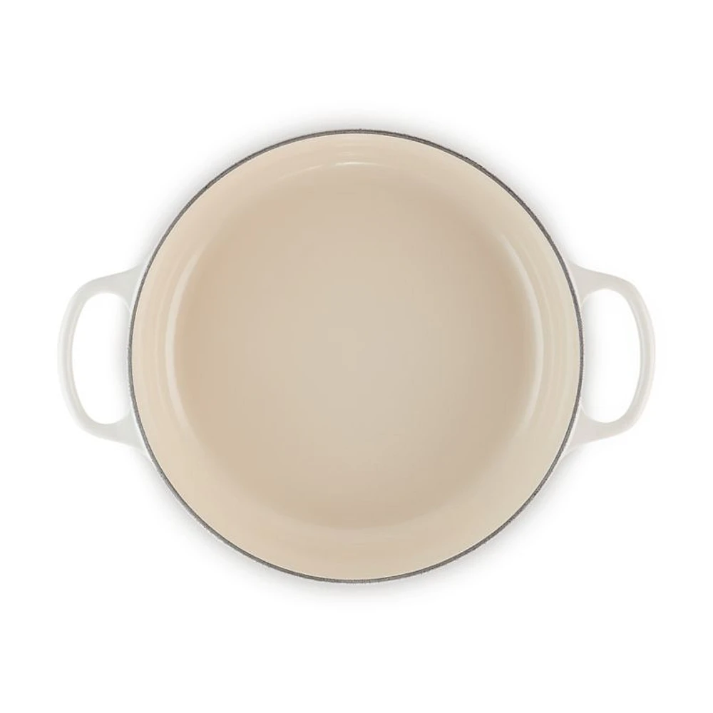 Le Creuset ® Meringue 6.4-L/6.75-Qt. Round Wide Dutch Oven