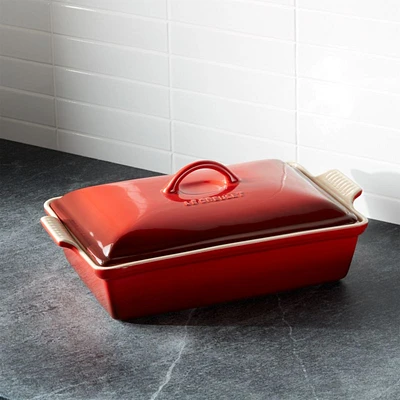 Le Creuset ® 3.8L Cerise Heritage Rectangular Casserole Baking Dish