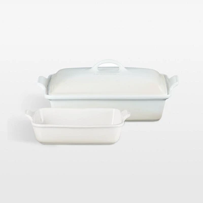 Le Creuset ® Meringue 3-Piece Heritage Rectangular Casserole Dish Set