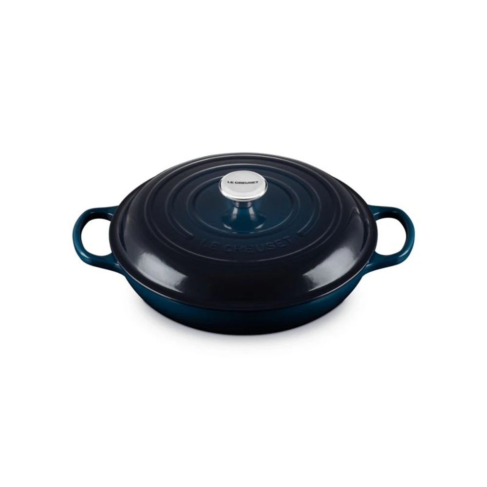 Le Creuset ® Signature 3.5L/3.7-Qt. Nuit Enameled Cast Iron Braiser
