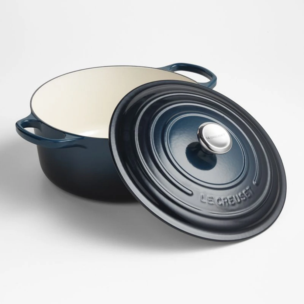 Le Creuset ® Signature 6.7L/7.25-Qt Nuit Enameled Cast Iron Round Dutch Oven