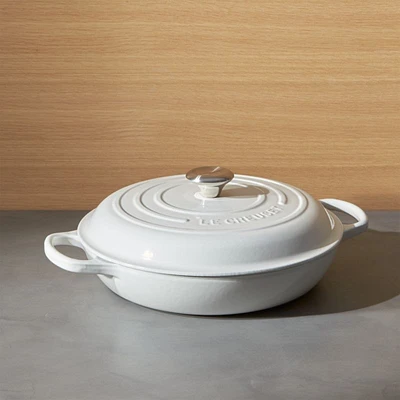 Le Creuset Signature 3.5-qt. White Braiser