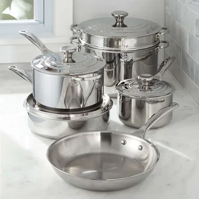 Le Creuset Signature Stainless Steel 10-Piece Cookware Set