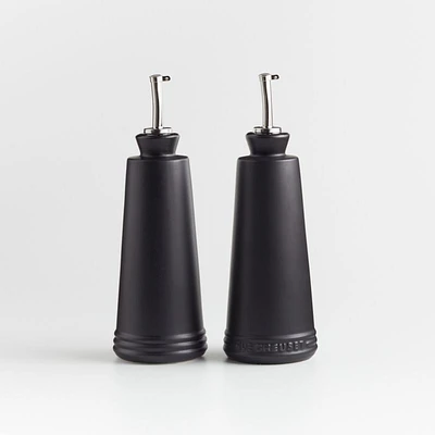 Le Creuset ® Black Oil and Vinegar Cruet Set