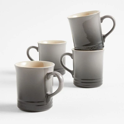 Le Creuset ® 14-oz. Oyster Grey Mugs, Set of 4