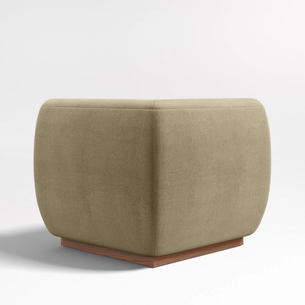 Leandro Hazel Green Square Corner Dining Banquette Chair