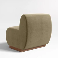 Leandro Hazel Green Single Dining Banquette