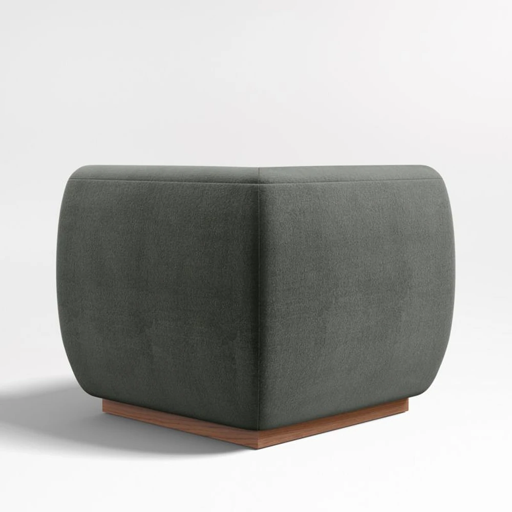 Leandro Noir Grey Square Corner Dining Banquette Chair