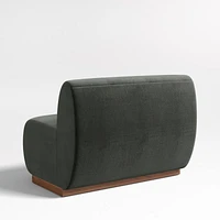 Leandro Noir Grey Dining Banquette Bench